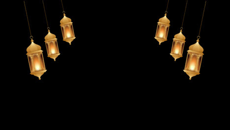Ramadan-Kareem-Islamic-Lantern-hanging-with-star-loop-Animation-video-transparent-background-with-alpha-channel.